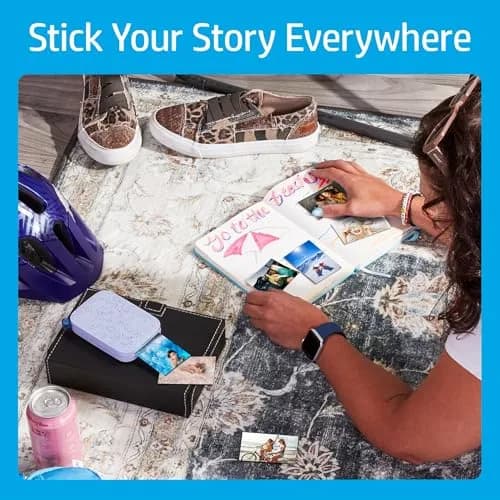 HP Sprocket 2x3 Portable Photo Printer - Purple | Instant Smartphone Color Wireless Printer thumbnail 7