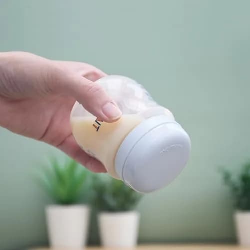 Maymom Travel Bottle Caps Compatible with Avent Bottles (6-Pack, Blue) | Replace Avent Natural Screw Ring & Sealing Disc thumbnail 6
