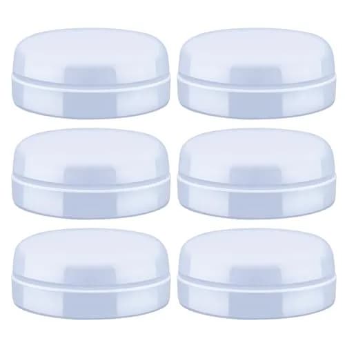 Maymom Travel Bottle Caps Compatible with Avent Bottles (6-Pack, Blue) | Replace Avent Natural Screw Ring & Sealing Disc thumbnail 1