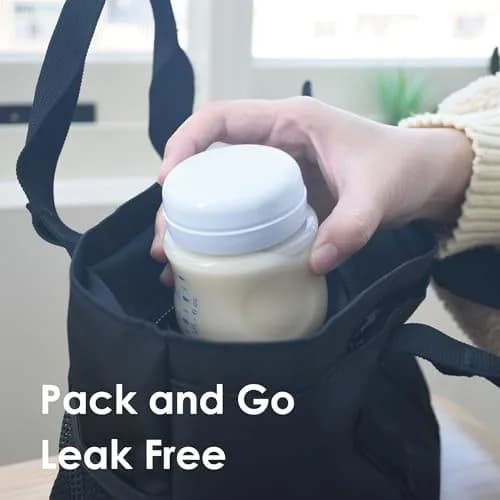 Maymom Travel Bottle Caps Compatible with Avent Bottles (6-Pack, Blue) | Replace Avent Natural Screw Ring & Sealing Disc thumbnail 7