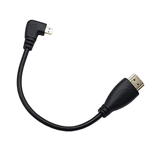 Seadream Angled Micro HDMI to HDMI Cable 20cm (8 inch) | 2-Pack Right Angle Male to Male thumbnail 3