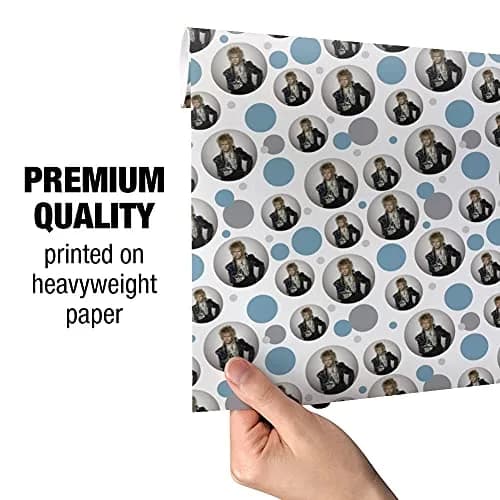 GRAPHICS & MORE David Bowie As Jareth Gift Wrap Roll | Vibrant Labyrinth Design, 76cm x 183cm thumbnail 4