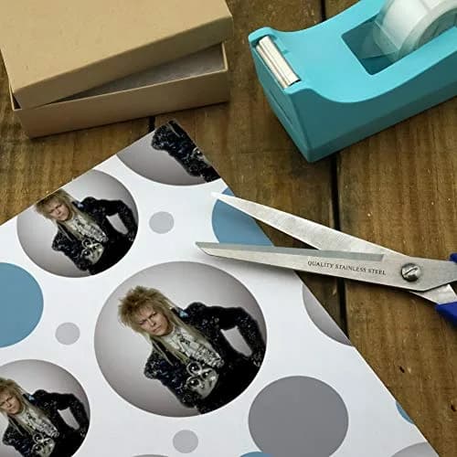 GRAPHICS & MORE David Bowie As Jareth Gift Wrap Roll | Vibrant Labyrinth Design, 76cm x 183cm thumbnail 3