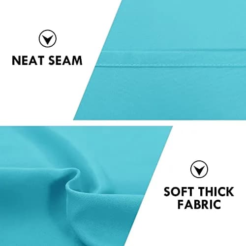 DWCN Blackout Curtains for Bedroom & Living Room 42 x 63 Inch Turquoise | Insulate & Block Light thumbnail 6