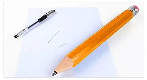 Nice Purchase Giant Wooden Jumbo Pencil Orange-Yellow 35cm (13.78in) | Novelty Writing Tool for Fun thumbnail 6