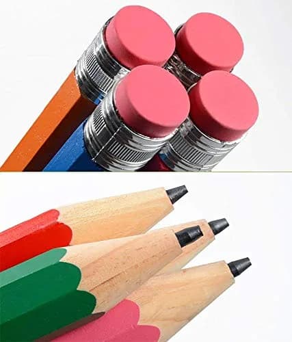 Nice Purchase Giant Wooden Jumbo Pencil Orange-Yellow 35cm (13.78in) | Novelty Writing Tool for Fun thumbnail 3