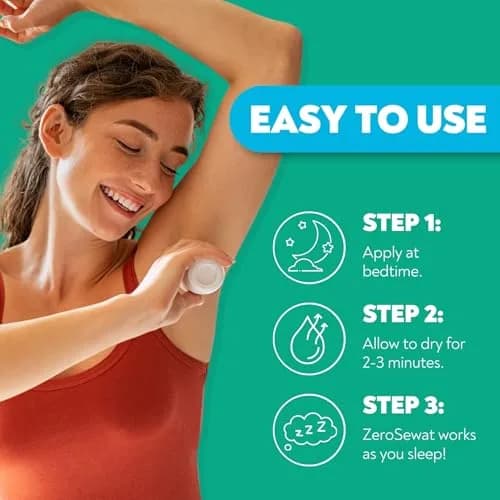 ZeroSweat Clinical Strength Antiperspirant Deodorant for Hyperhidrosis | 2.4 fl oz (2-Pack) | Stops Sweat for Up to 7 Days thumbnail 7