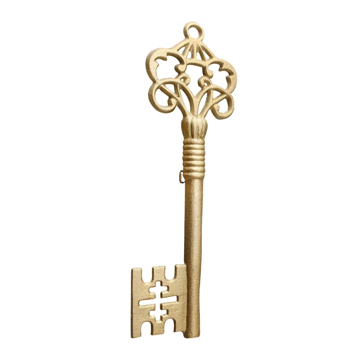 Wallcharmers Skeleton Key Wall Decor, Large, Gold Cast Iron, Vintage Decor | Vintage Gold Skeleton Key Wall Art - main product image