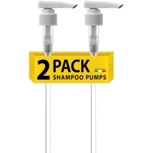 Bar5F White 33.8 oz Pump Dispenser | Universal for Shampoo & Conditioner (70-120 chars) thumbnail 1