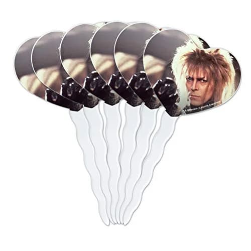 GRAPHICS & MORE Labyrinth Goblin King Cupcake Picks 6 | Food-Safe Acrylic, 3.2" Height, 1.6" Width thumbnail 1