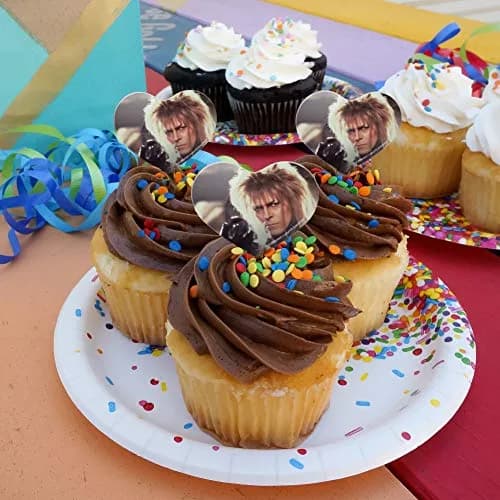 GRAPHICS & MORE Labyrinth Goblin King Cupcake Picks 6 | Food-Safe Acrylic, 3.2" Height, 1.6" Width thumbnail 4