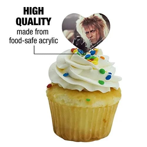 GRAPHICS & MORE Labyrinth Goblin King Cupcake Picks 6 | Food-Safe Acrylic, 3.2" Height, 1.6" Width thumbnail 3