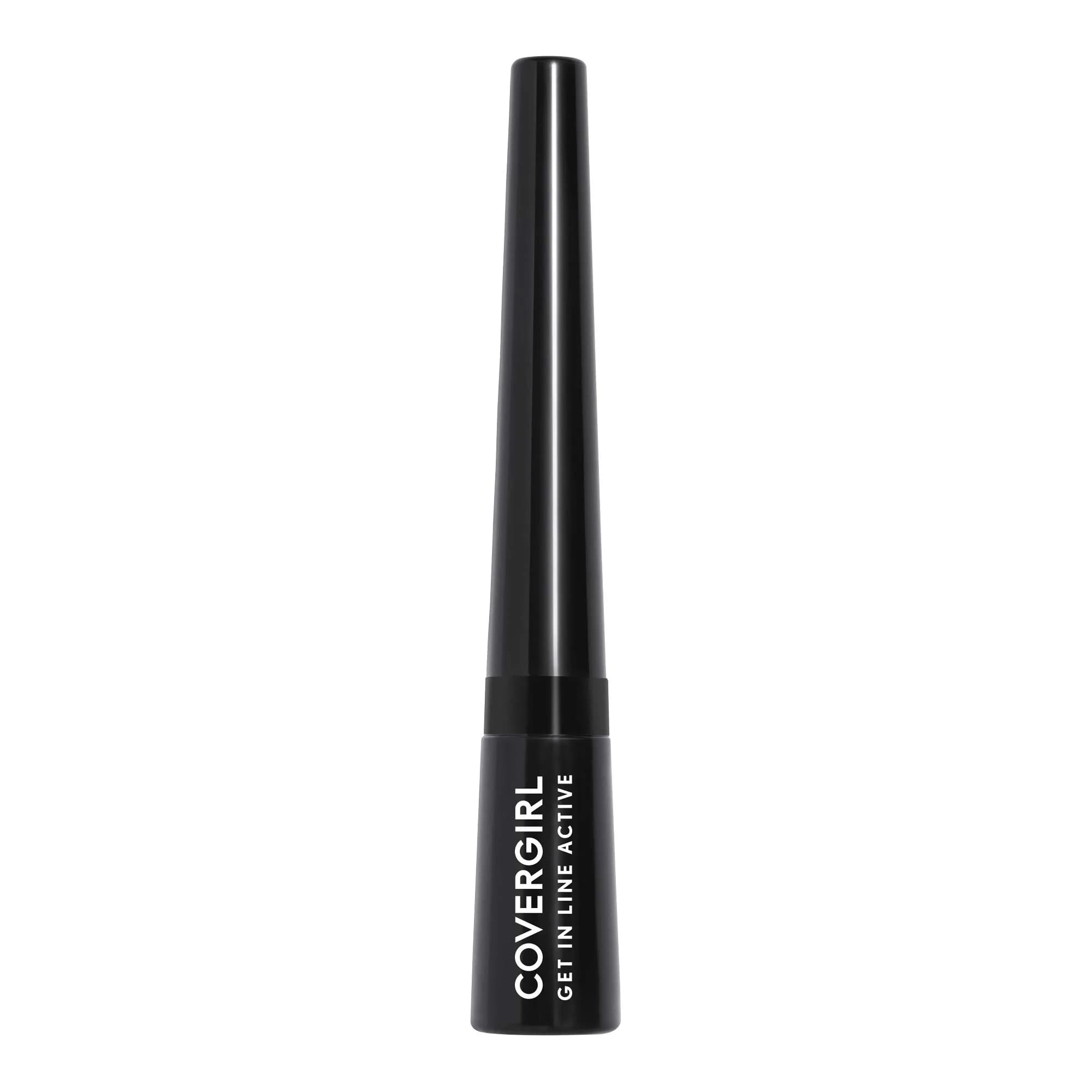 COVERGIRL Get In Line Active Eyeliner 0.36 Oz | Sweat & Water Proof, 24H Wear — Ink Black