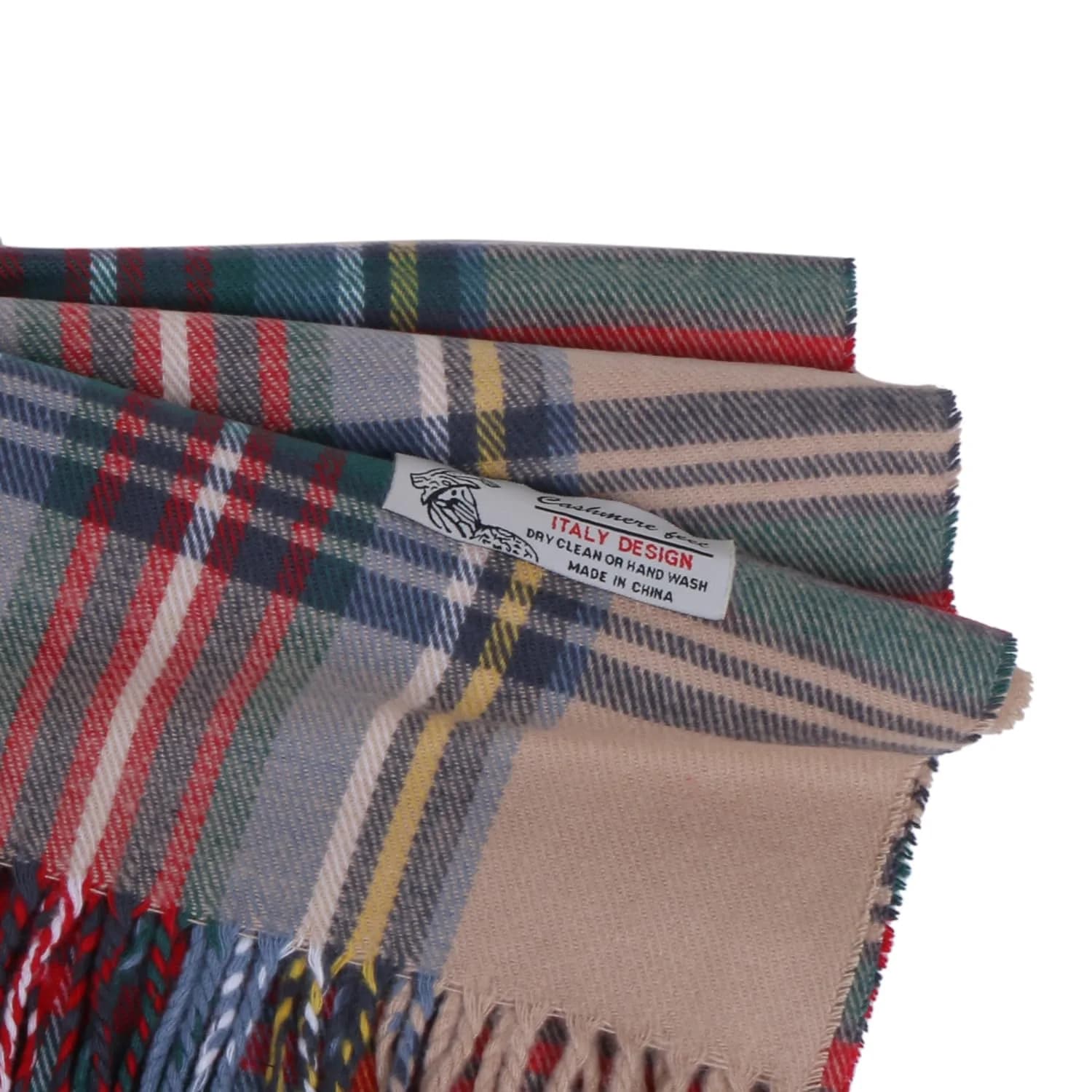 TZ Promise Plaid Cashmere Feel Scarf 183cm (72in) x 30.5cm (12in) | Soft Viscose Wrap for Men & Women - view 3