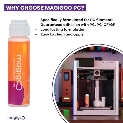 Magigoo PC 3D Printer Bed Adhesive Glue for Polycarbonate Filament, 50mL | Strong Bond & Easy Release thumbnail 6