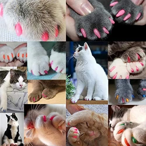 VICTHY Cat Nail Caps 140pcs (14 Colors) Small | Safe Adhesive & Applicators thumbnail 2