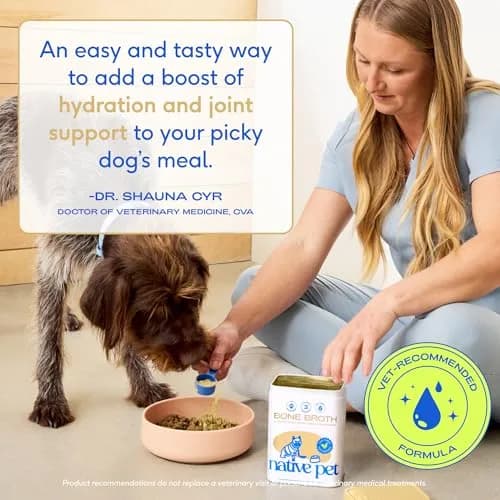 Native Pet Bone Broth for Dogs & Cats - Chicken Bone Broth Powder | Supports Joint, Immunity & Heart Health - 96 Scoops thumbnail 7