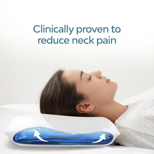 Mediflow Water Pillow Memory Foam Water Base Technology | Adjustable Neck Support (70-120 chars) thumbnail 3