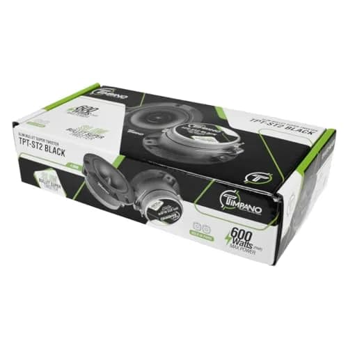 Timpano Super Tweeter 3.85 inch | 600W 4 Ohm, Slim Car Audio Bullet Tweeters, Black thumbnail 7