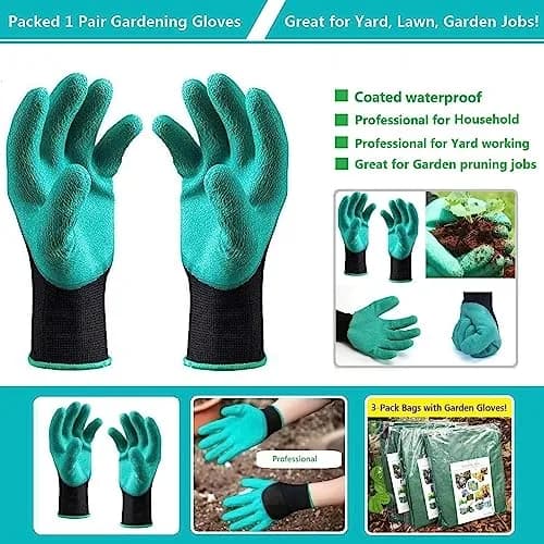 Tespher 137 Gallon Reusable Yard Waste Bags (D34"xH34") with Gloves | Heavy Duty Polypropylene for Lawn Debris thumbnail 9