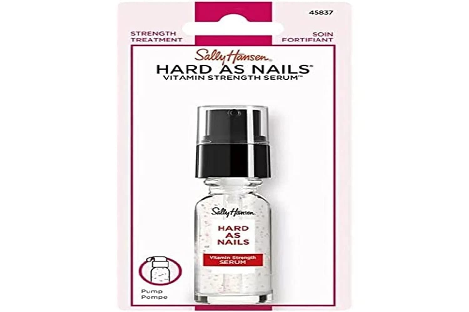 Sally Hansen Repair + Rescue Insta-Smooth Ridge Filler 12ml (0.44 Fl Oz) | Smooths Ridges with Hyaluronic Acid — Hard as Nails Serum / 0.45 Fl Oz