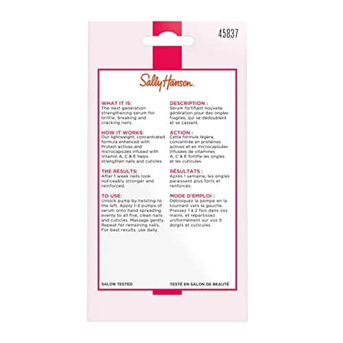 Sally Hansen Nail Treatment Hard As Nails Serum 0.45 Fl Oz | Vitamin Enriched Nail Strengthener thumbnail 3