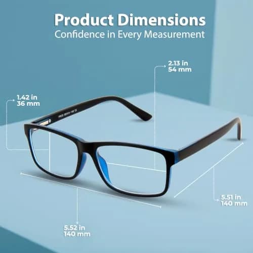 BLUE CUT Blue Light Blocking Glasses For Men/Women | Reduce Eye Strain & Fatigue in India thumbnail 7