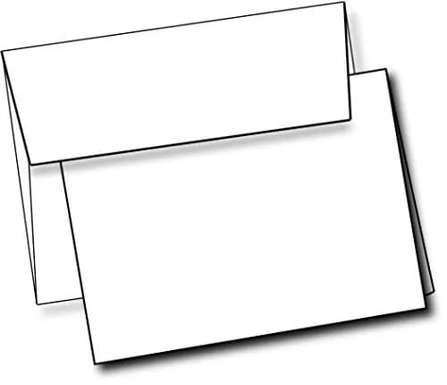 Purple Q Crafts White Greeting Cards & Envelopes 5" x 7" | Customizable, Heavyweight Cardstock, 40 Pack thumbnail 1