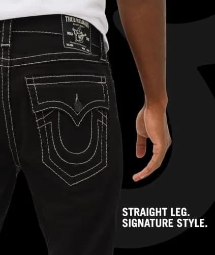 True Religion Ricky Big T Straight Leg Jean | Body Rinse Black | 34x34 thumbnail 7