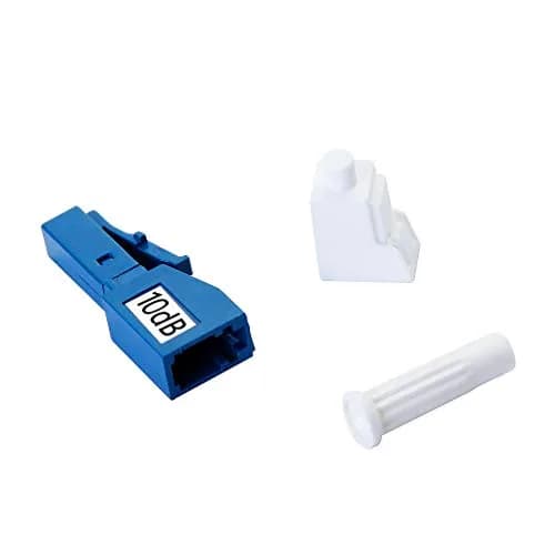 H!Fiber.com 2 Pack Single Mode LC 10dB Fiber Optic Attenuator | Ceramic Core, Male to Female, in-Line, Fixed, 3dB-10dB thumbnail 5