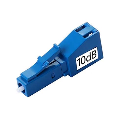 H!Fiber.com 2 Pack Single Mode LC 10dB Fiber Optic Attenuator | Ceramic Core, Male to Female, in-Line, Fixed, 3dB-10dB thumbnail 2