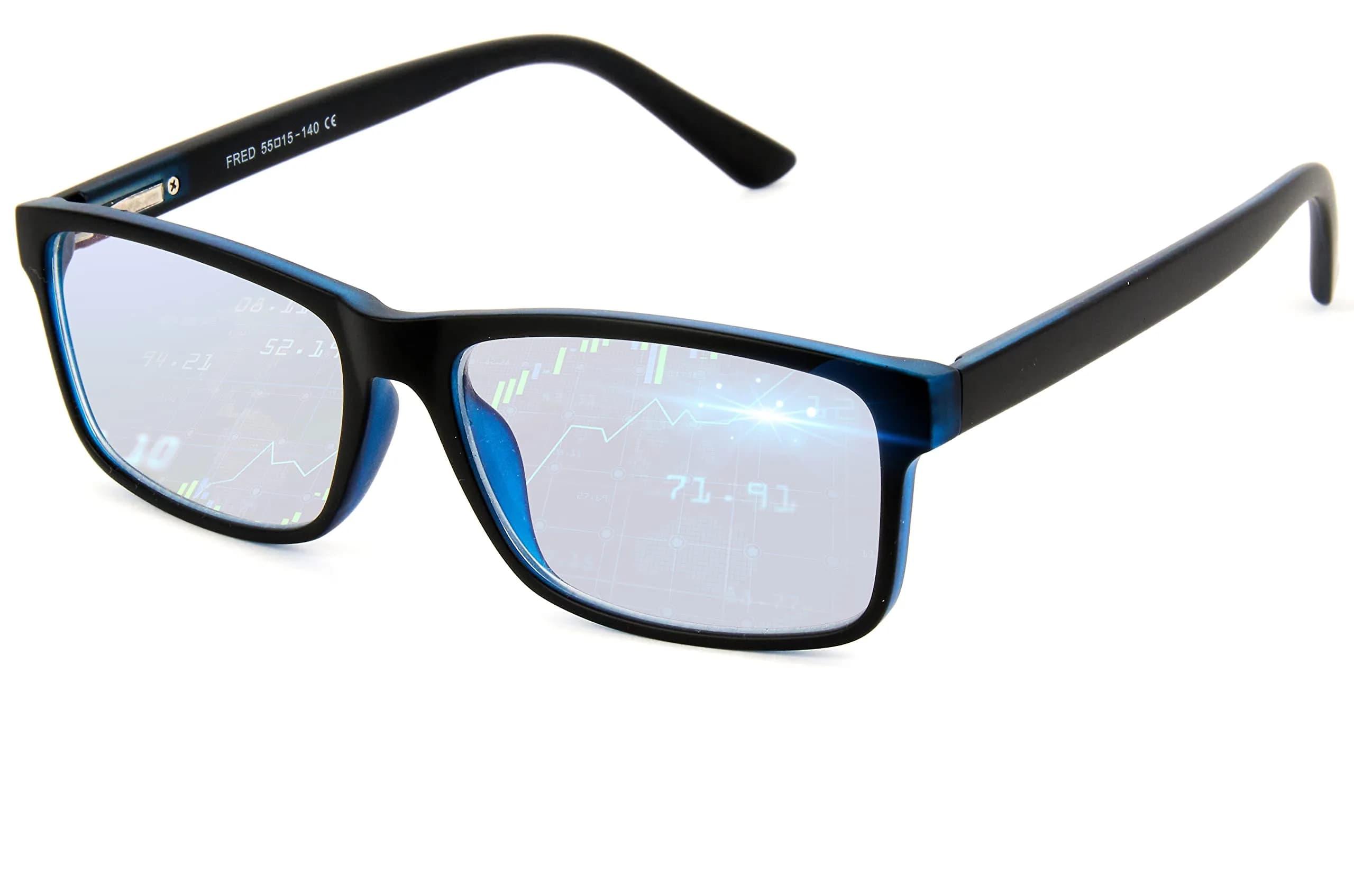 BLUE CUT Blue Light Blocking Glasses for Men/Women | Reduce Eye Strain & Fatigue (70-120 chars) - main product image