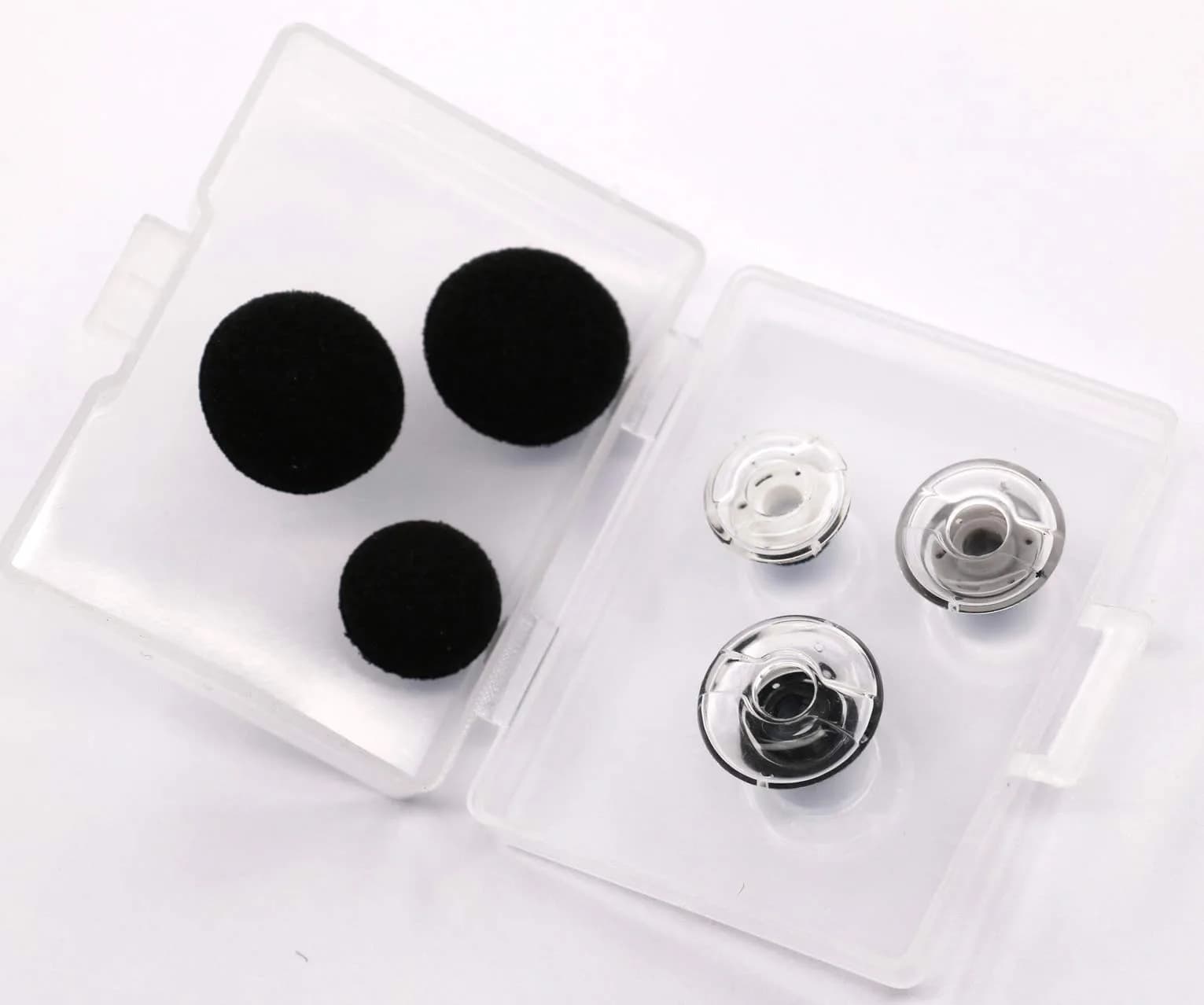 IiEXCEL Replacement Eartip Kit for Plantronics Voyager Legend Headset, 3 Pairs S/M/L Clear | Soft Silicone Earbuds for Enhanced Fit - view 6
