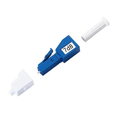 H!Fiber.com 2 Pack Single Mode LC 7dB Fiber Optic Attenuator | Ceramic Core, Male to Female, Fixed, 1200-1600nm, -40 to +75°C thumbnail 4