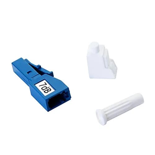 H!Fiber.com 2 Pack Single Mode LC 7dB Fiber Optic Attenuator | Ceramic Core, Male to Female, Fixed, 1200-1600nm, -40 to +75°C thumbnail 5