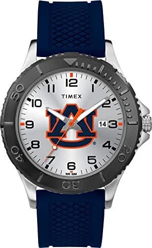 Timex Tribute Men's Collegiate Gamer 42mm Watch – Auburn Tigers with Navy Silicone Strap | Sports & Outdoors Watch thumbnail 1