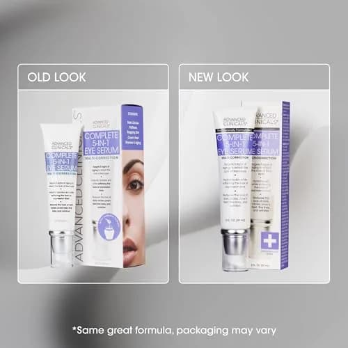 Advanced Clinicals 5-in-1 Eye Serum 2 Fl Oz | Multi-Benefit Anti-Aging Face Moisturizer for Dark Circles & Wrinkles thumbnail 6