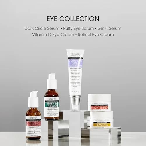 Advanced Clinicals 5-in-1 Eye Serum 2 Fl Oz | Multi-Benefit Anti-Aging Face Moisturizer for Dark Circles & Wrinkles thumbnail 7