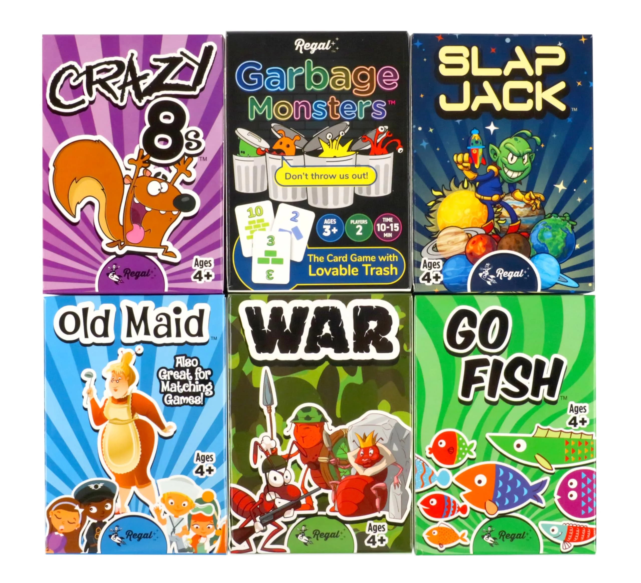 Regal Games Classic Card Games Set - 6 Classic Card Games - 6-Pack - main product image