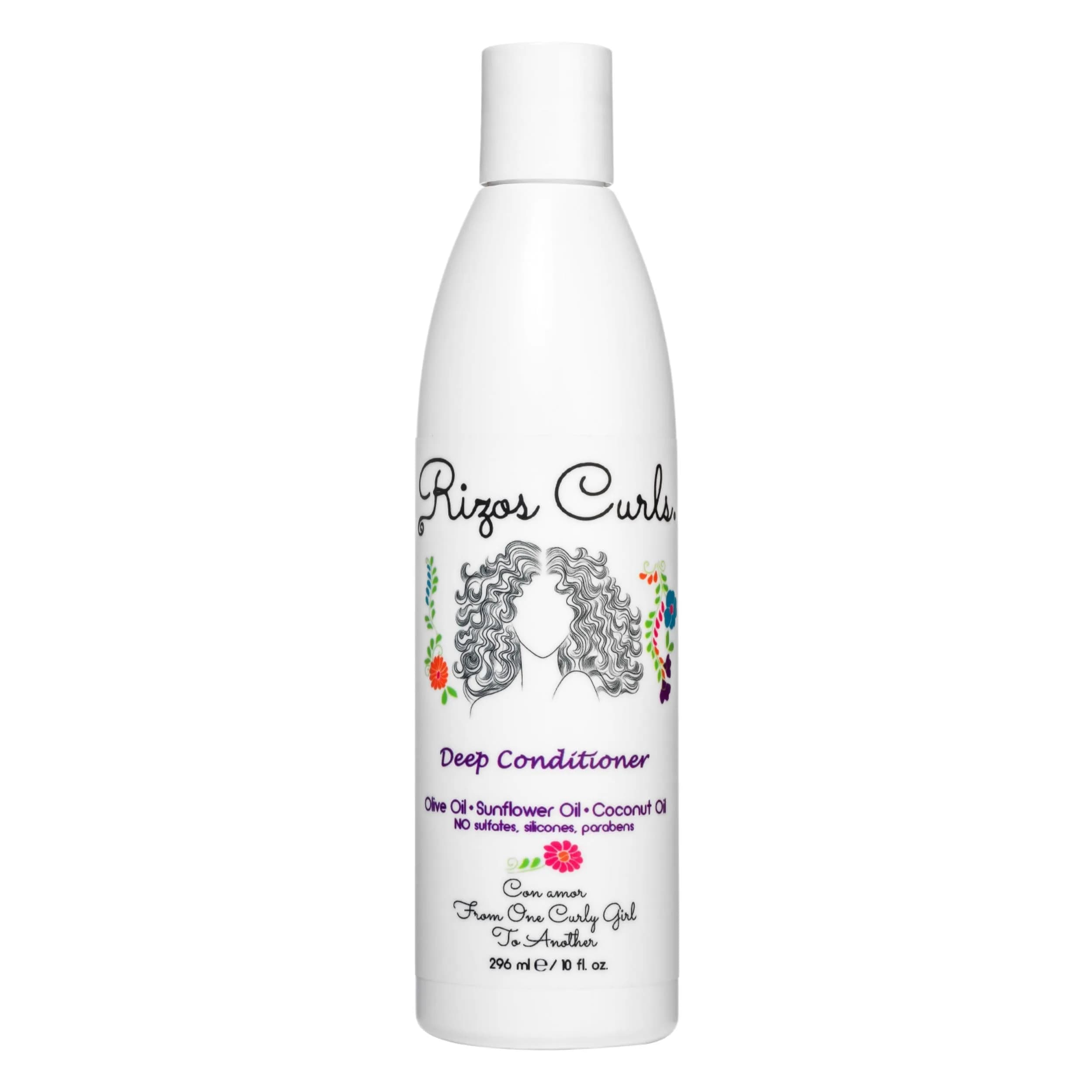 Rizos Curls Deep Conditioner 10 oz | Nourishes & Strengthens Curly Hair with Coconut & Shea Butter