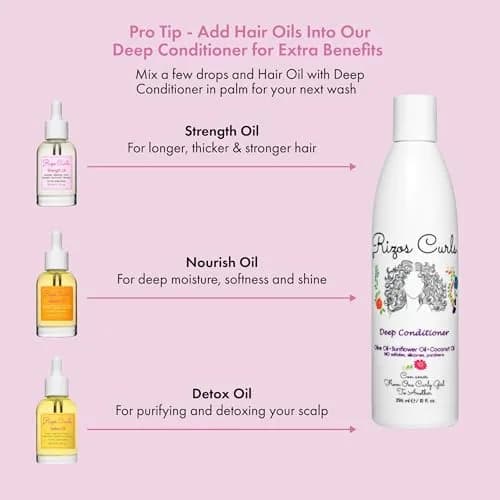 Rizos Curls Deep Conditioner 10 oz | Nourishes & Strengthens Curly Hair with Coconut & Shea Butter thumbnail 6