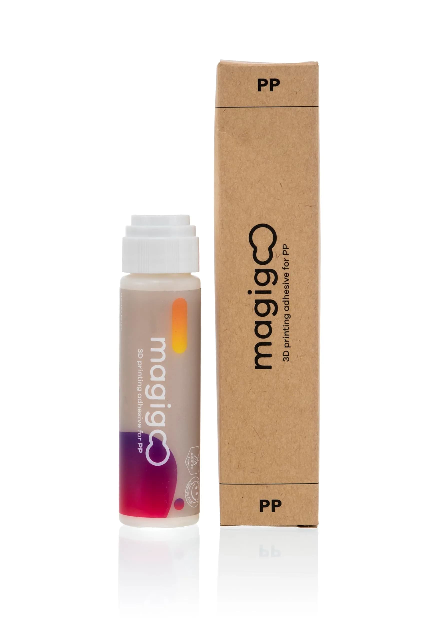 Magigoo Polypropylene 3D Printer Bed Adhesive Glue | Strong Bond, Easy Release, 50mL — PP - Polypropylene