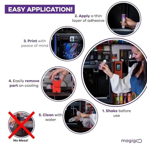 Magigoo Polypropylene 3D Printer Bed Adhesive Glue | Strong Bond, Easy Release, 50mL thumbnail 3
