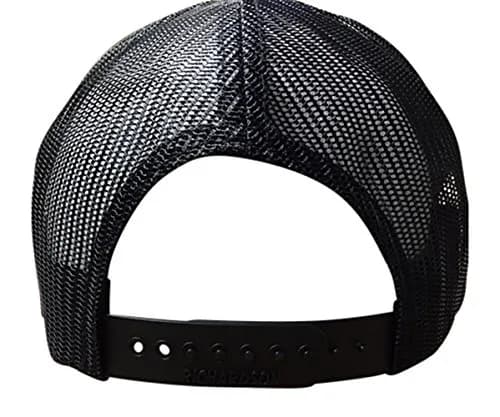 R RICHARDSON Black 112 Mesh Back Trucker Cap | Adjustable Sport-Casual Hat for Men thumbnail 2