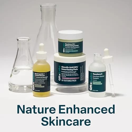 QRxLabs Glycolic Acid Pads 20% Resurfacing AHA for Face & Body 50ct | Exfoliates Skin Surface thumbnail 9