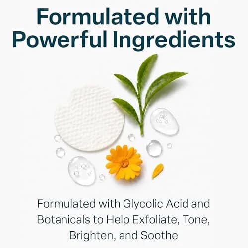 QRxLabs Glycolic Acid Pads 20% Resurfacing AHA for Face & Body 50ct | Exfoliates Skin Surface thumbnail 3