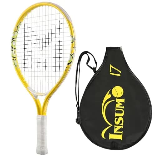 INSUM Junior Tennis Racket 17 Inch (43 cm) Ages 2–3 | Lightweight Aluminum Beginner Racquet with Cover thumbnail 1