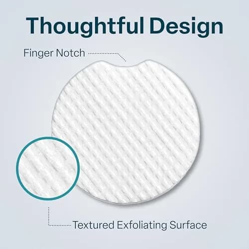 QRxLabs 10% Glycolic Acid Exfoliating Pads, Face + Body, 50ct | Resurfaces Skin for Smoother Texture & Brighter Tone thumbnail 5
