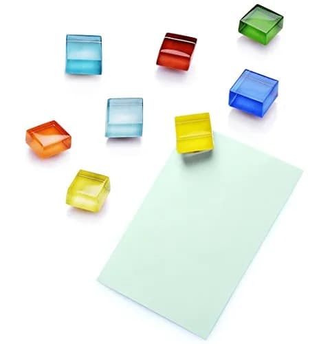 Mymazn 24 Color Refrigerator Magnets | Colorful Glass Decor for Office & Kitchen thumbnail 2