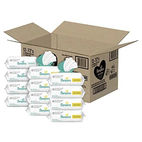 Pampers Sensitive Baby Wipes 864 Count | Hypoallergenic & Unscented for Delicate Skin thumbnail 1